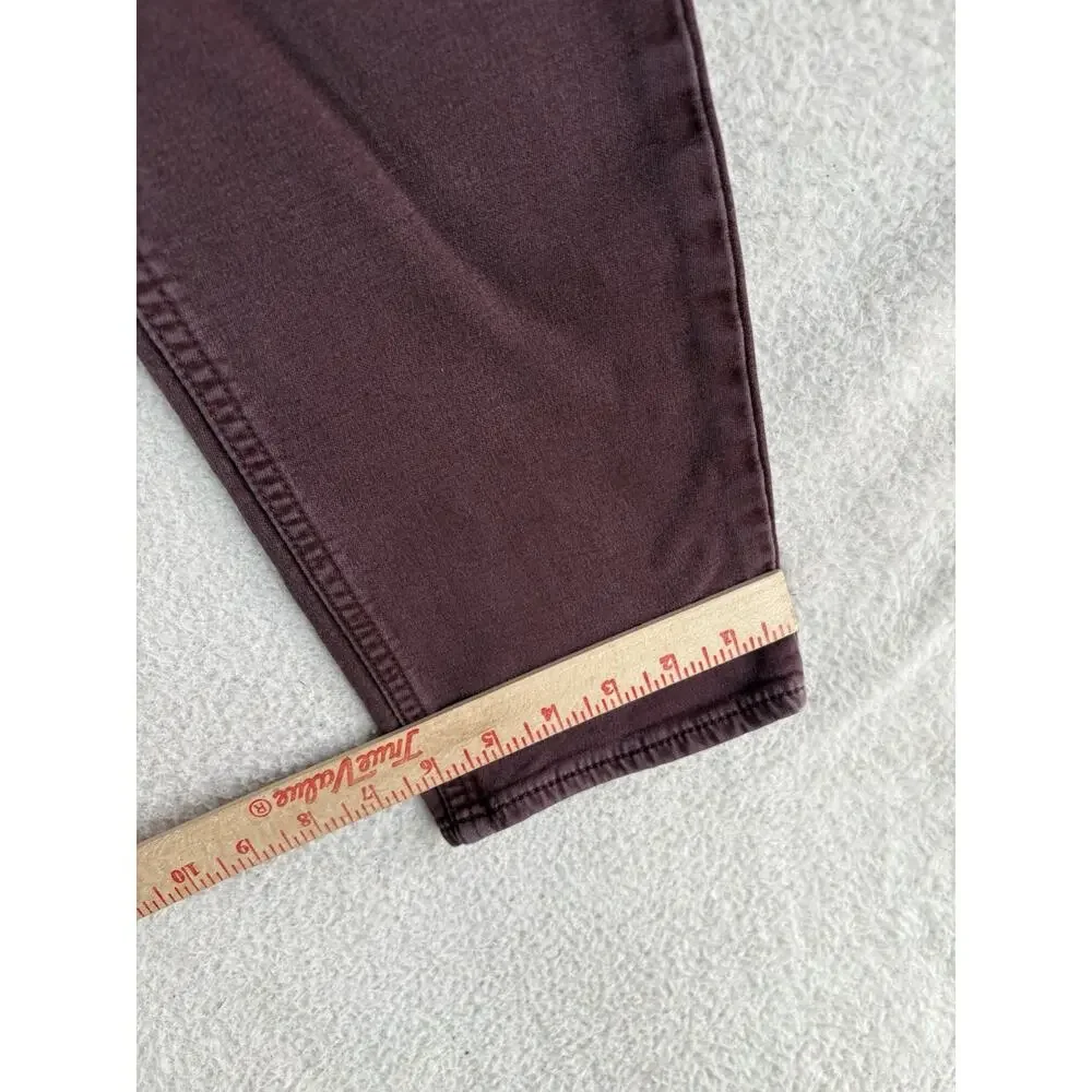 Banana Republic Travel Jean Mens 32x32 Slim Fit Burgundy Maroon Dark Red Pants